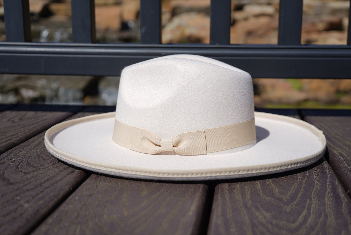 Dallas Pencil Brim Fedora - Off White