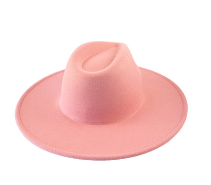 Atlanta Wide Brim Fedora - Pink