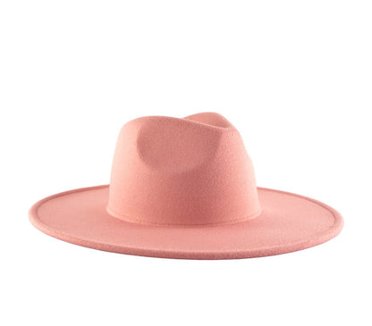 Atlanta Wide Brim Fedora - Pink